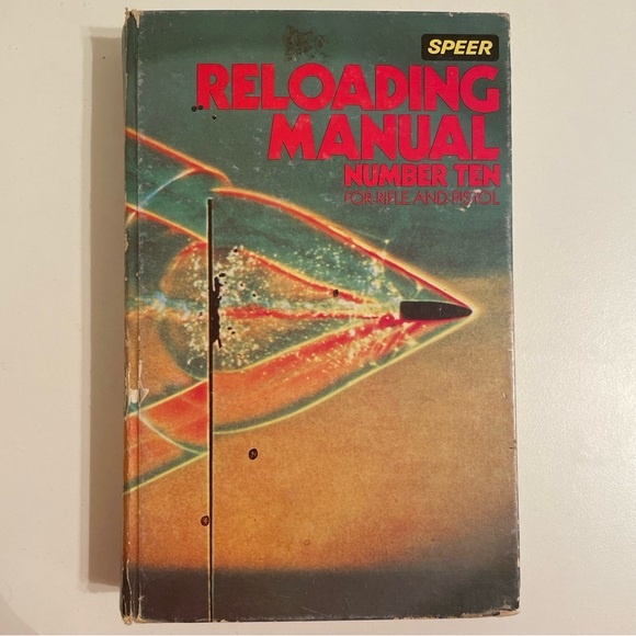 Speer Reloading Manual Number 10 Ten for Rifle and Pistol 1979 Hardback Vintage - Picture 1 of 11